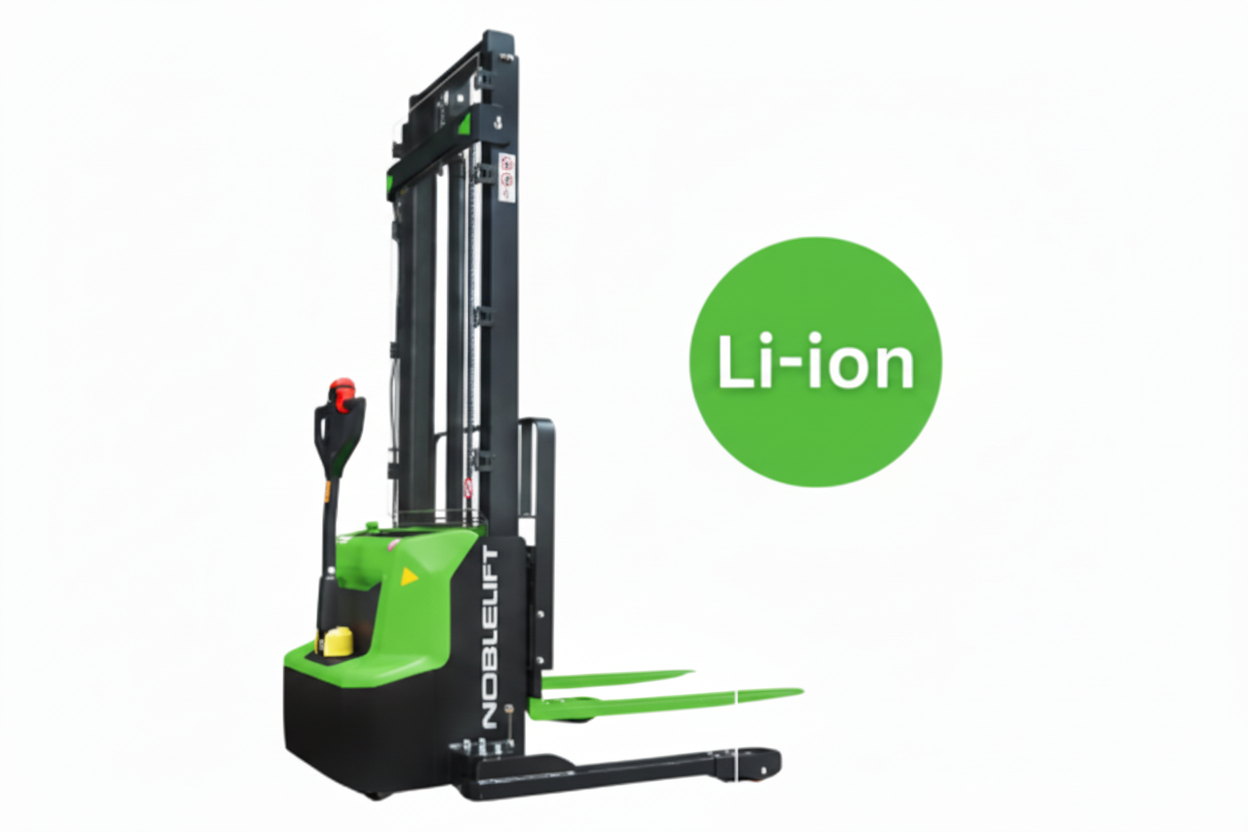 NobleLift electric walkie stackers for warehouse operations