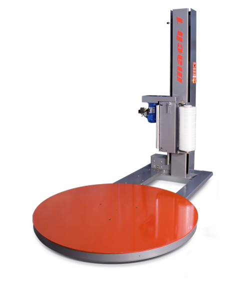 Mach 1 Sonic LPX Low Profile Semi-Automatic Turntable Stretch Wrapper with X-Stretch Film Carriage and DIGI-TECH Control Unit