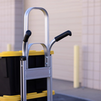 Aluminum dual handle stair climber hand truck bulk orders handle grip detail