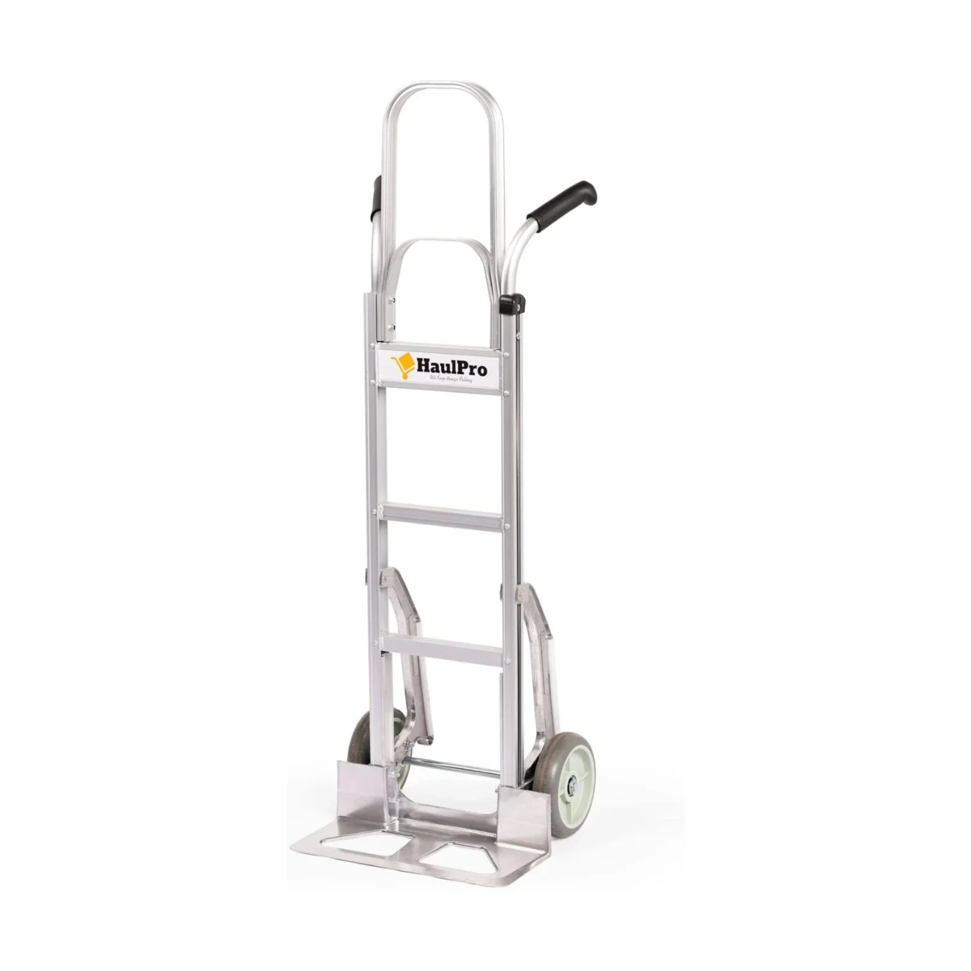 Aluminum dual handle stair climber hand truck front view