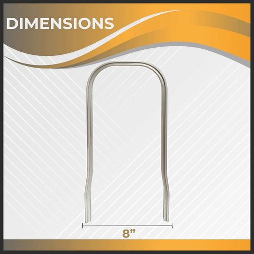 Aluminum hand truck handlebar extender side view