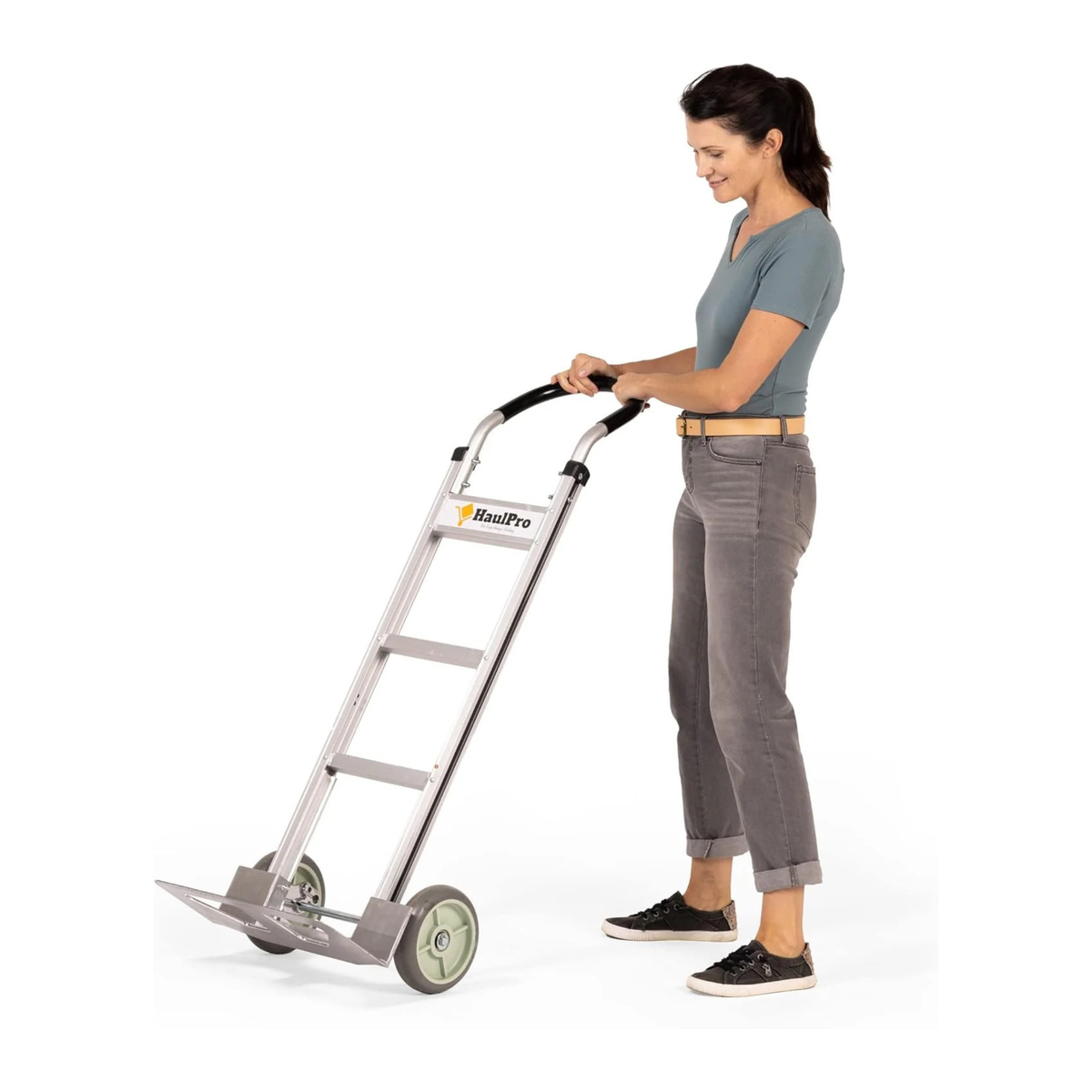 Easy Carry Loop Handle HaulPro Aluminum Horizontal Loop Handle Hand Truck | 500lb| 10