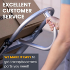 Aluminum vertical loop handle rated for 500 lb capacity