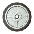 8 inch hard rubber puncture resistant hand truck wheel replacement gray