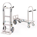 Junior convertible aluminum hand truck upright front view