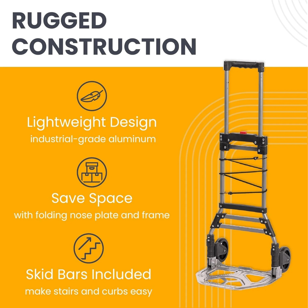 Colapsa Cart personal foldable hand truck telescoping handle and frame detail