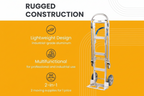 Senior convertible aluminum hand truck 2 in 1 conversion feature