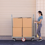 Steel U Boat platform cart 16 x 48 inch steel frame construction detail