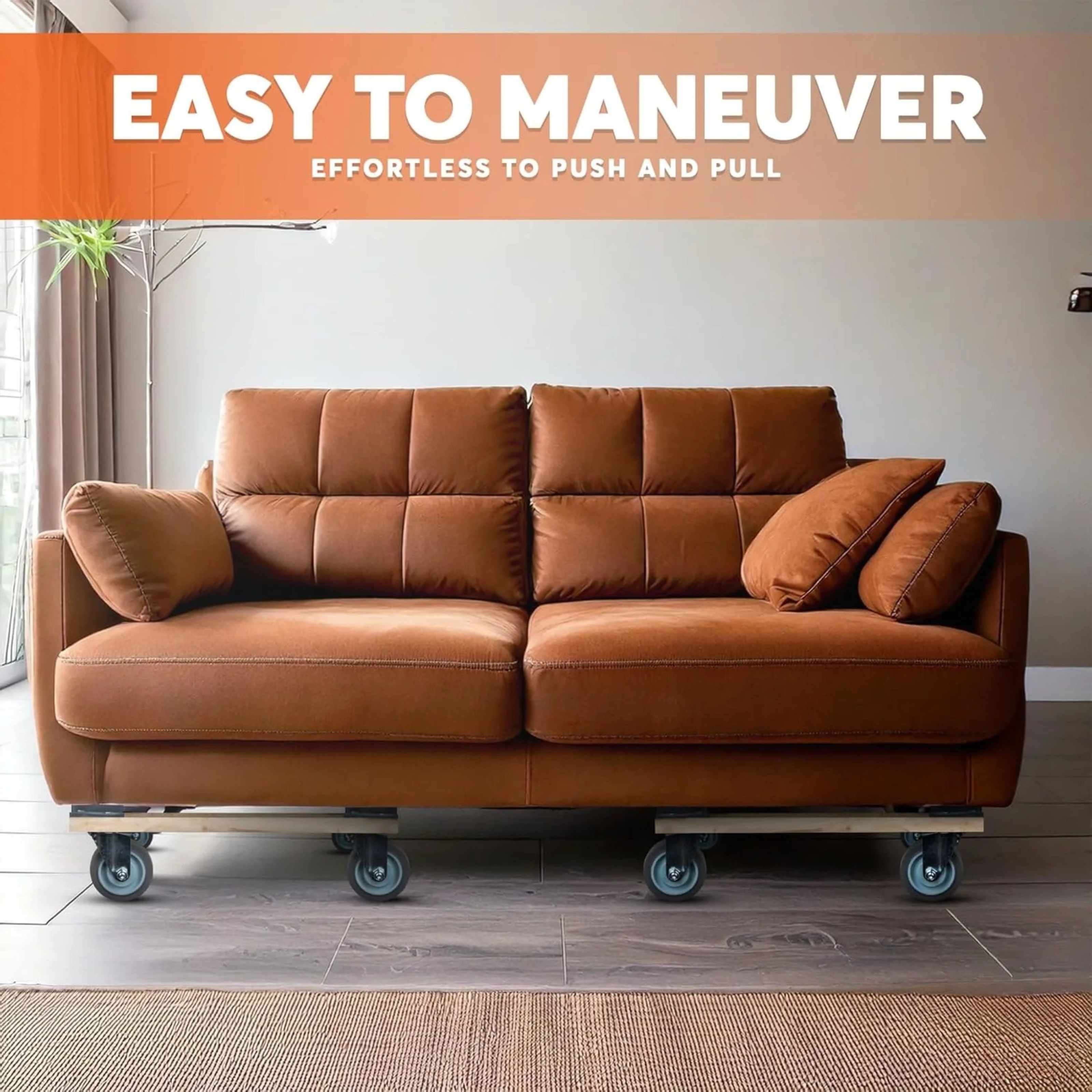 Wooden dolly reinforced wood frame and corner construction detail